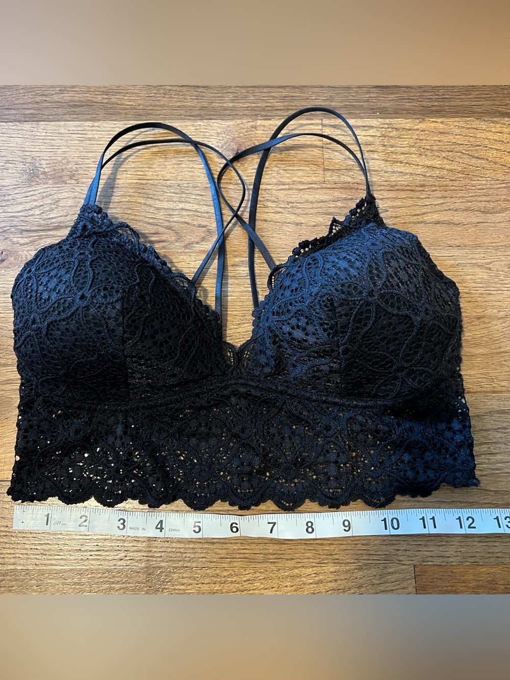 Black Lace Bralette No Tag